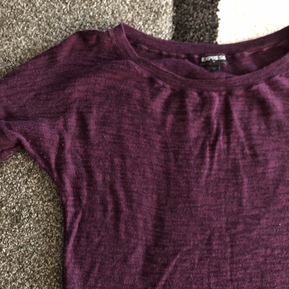 Express purple t shirt sweater - Picture 2 of 8